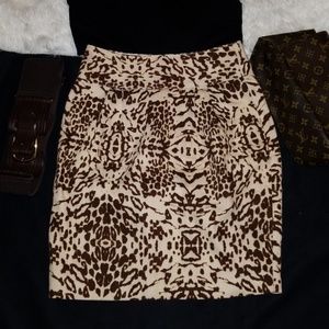 Banana Republic animal print skirt